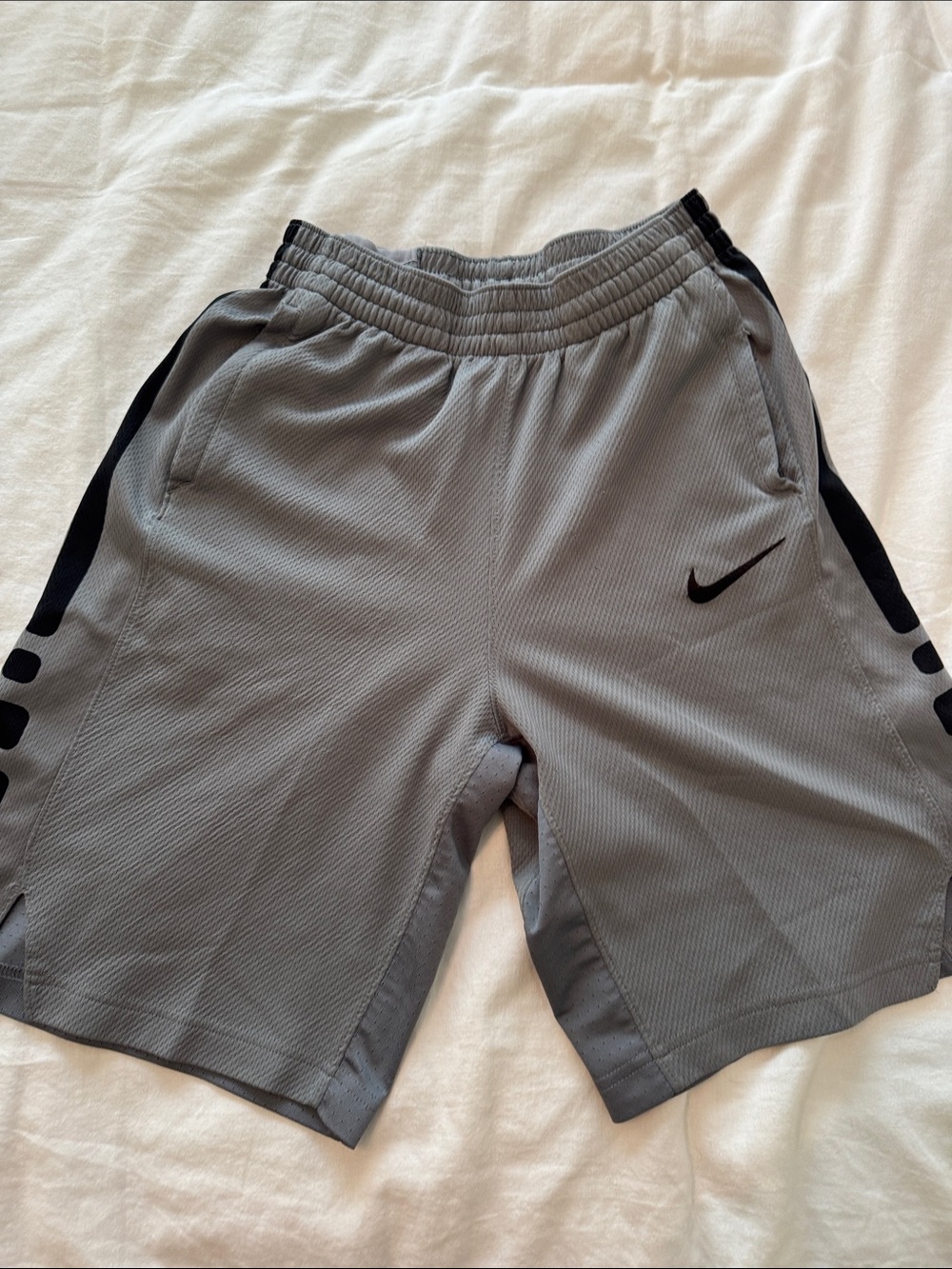 BUNDLE- Nike Dry-Fit Elite Youth XL Shorts  - White, Blue, Gray, Red, Black - Picture 5 of 12